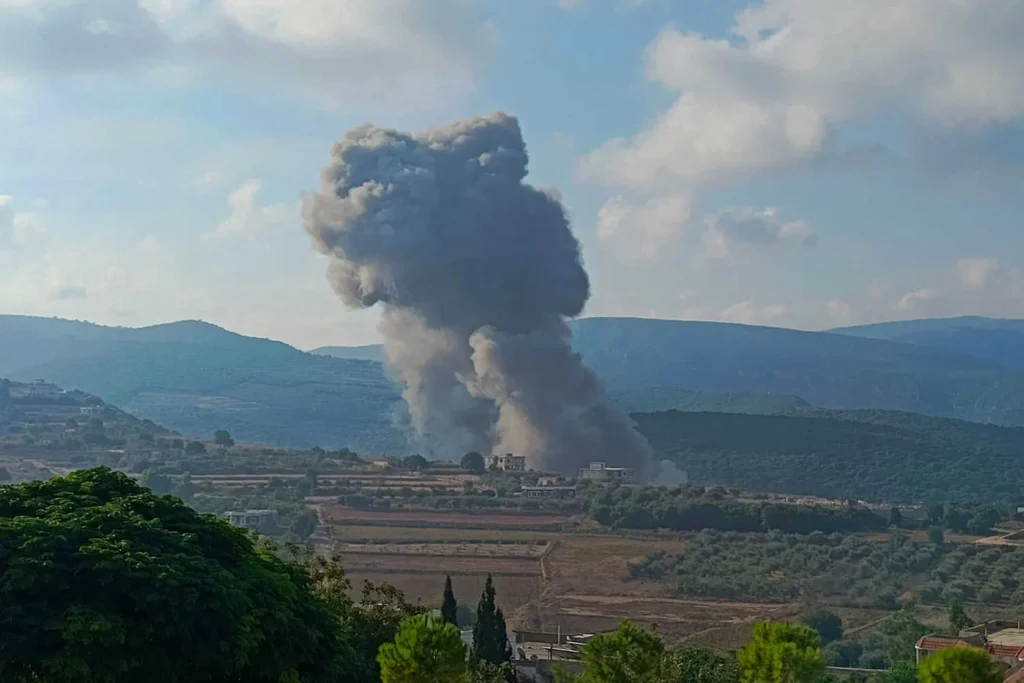 Israel Strikes Lebanon After Rocket Attack.