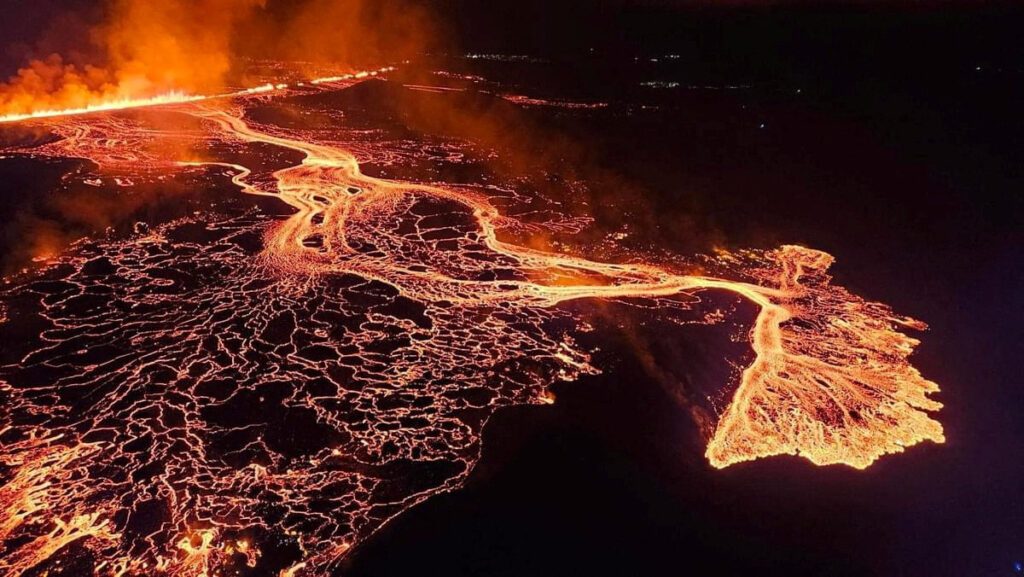 Iceland Volcano Erupts, Spewing Lava and Ash